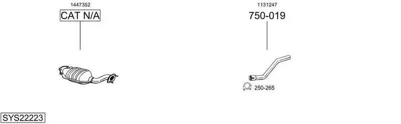 BOSAL SYS22223
