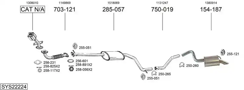 BOSAL SYS22224