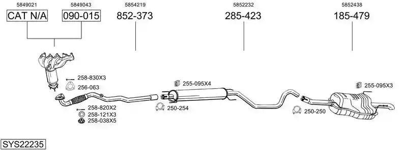 BOSAL SYS22235