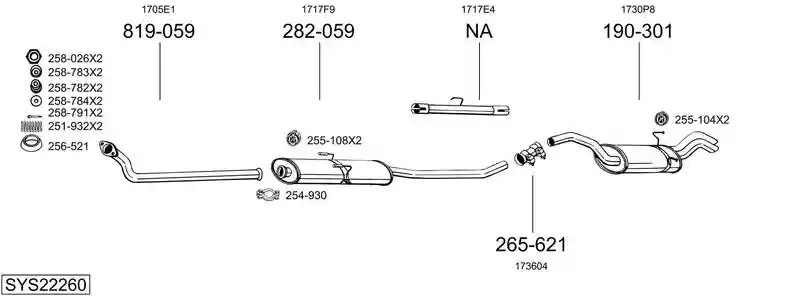 BOSAL SYS22260