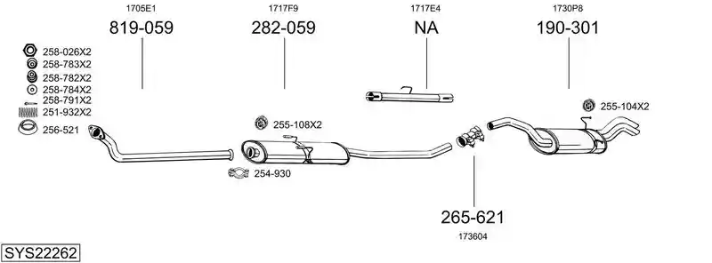 BOSAL SYS22262