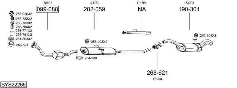 BOSAL SYS22265