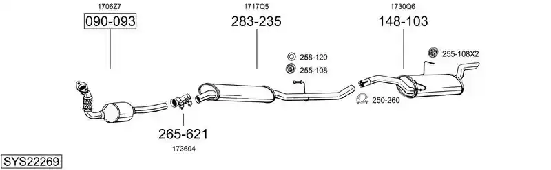 BOSAL SYS22269