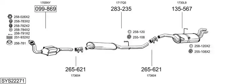BOSAL SYS22271