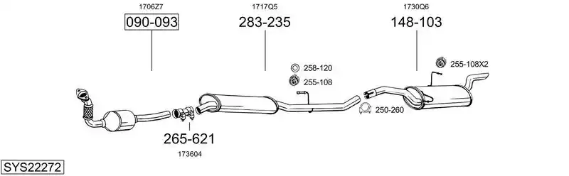 BOSAL SYS22272