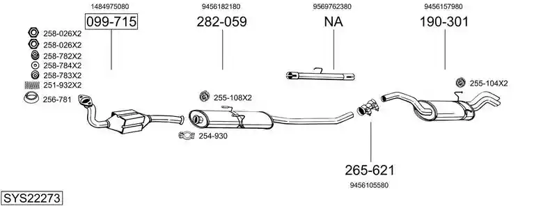 BOSAL SYS22273