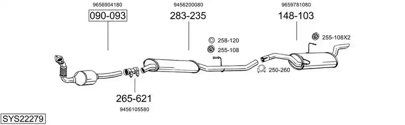 BOSAL SYS22279
