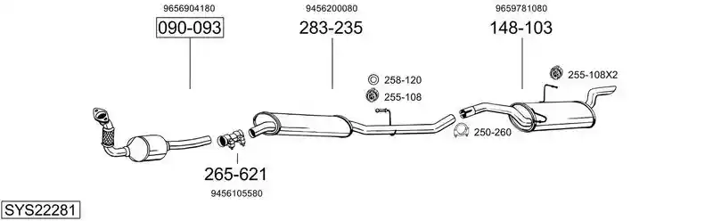 BOSAL SYS22281