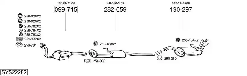 BOSAL SYS22282