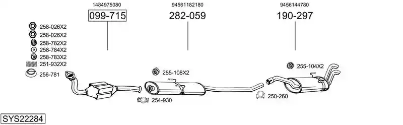 BOSAL SYS22284