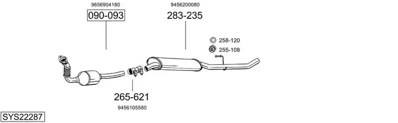 BOSAL SYS22287