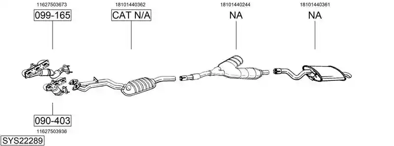 BOSAL SYS22289