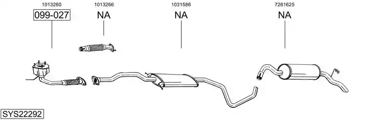 BOSAL SYS22292