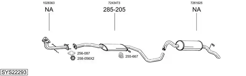 BOSAL SYS22293