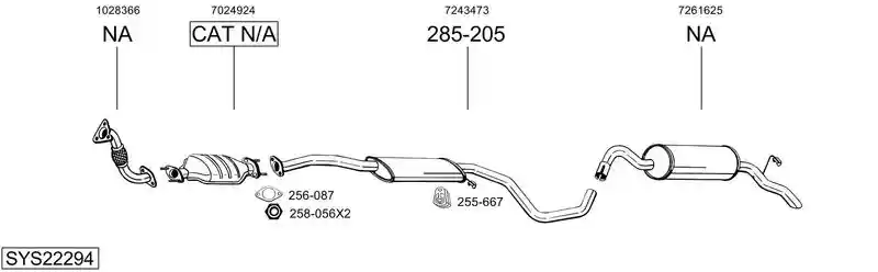 BOSAL SYS22294