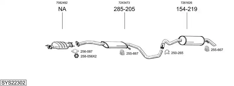 BOSAL SYS22302