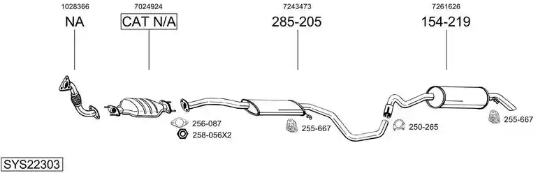 BOSAL SYS22303