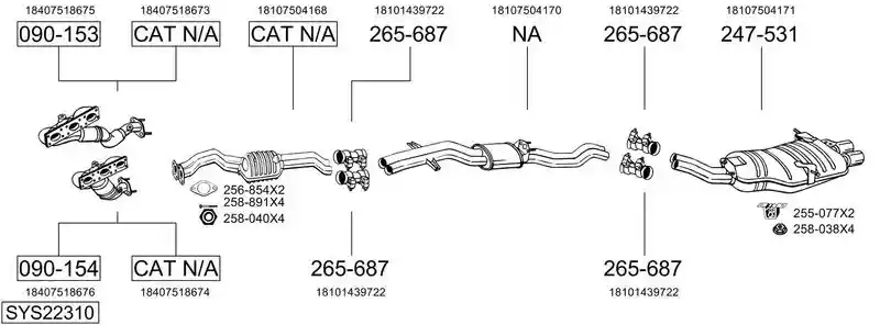BOSAL SYS22310