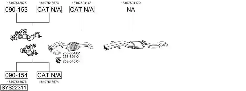 BOSAL SYS22311