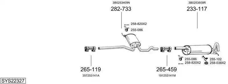 BOSAL SYS22327
