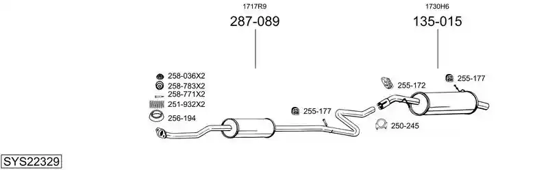 BOSAL SYS22329