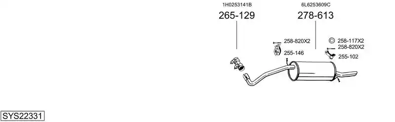 BOSAL SYS22331