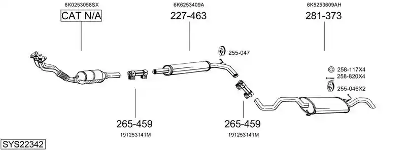 BOSAL SYS22342