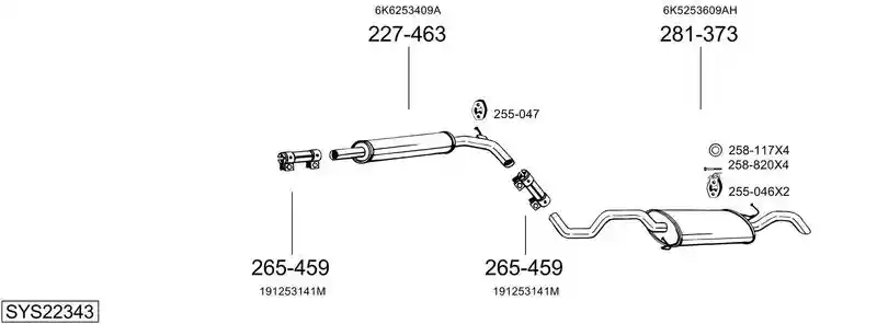 BOSAL SYS22343