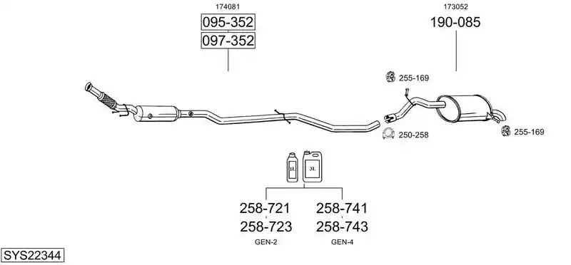 BOSAL SYS22344
