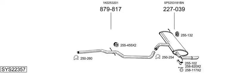 BOSAL SYS22357