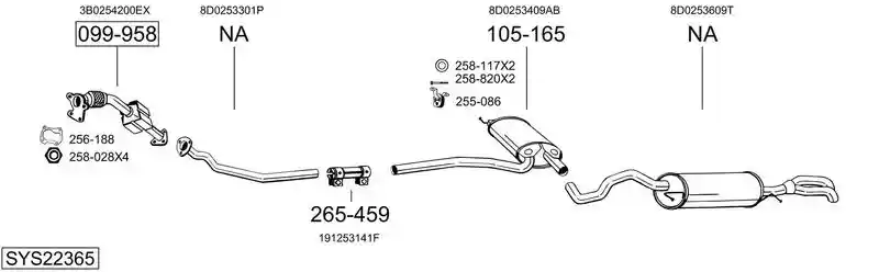 BOSAL SYS22365