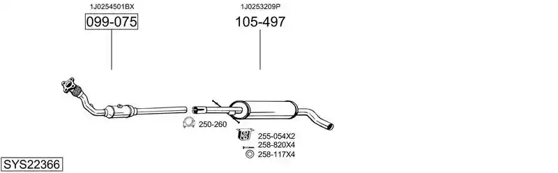 BOSAL SYS22366