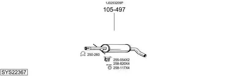 BOSAL SYS22367