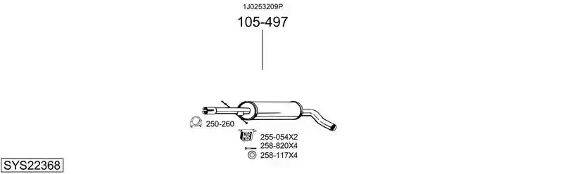 BOSAL SYS22368