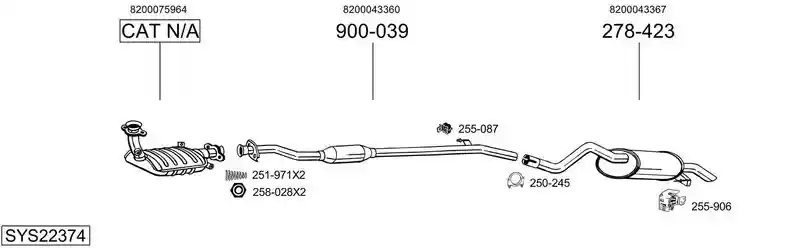 BOSAL SYS22374
