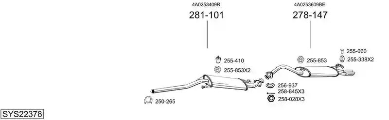 BOSAL SYS22378