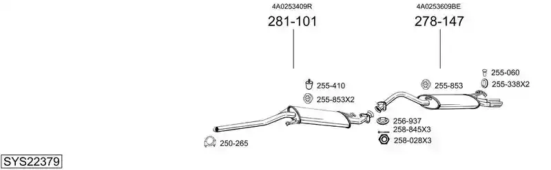 BOSAL SYS22379