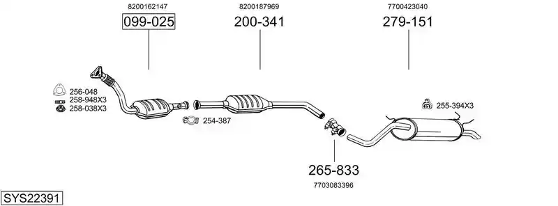BOSAL SYS22391
