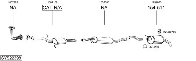 BOSAL SYS22398