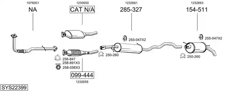 BOSAL SYS22399