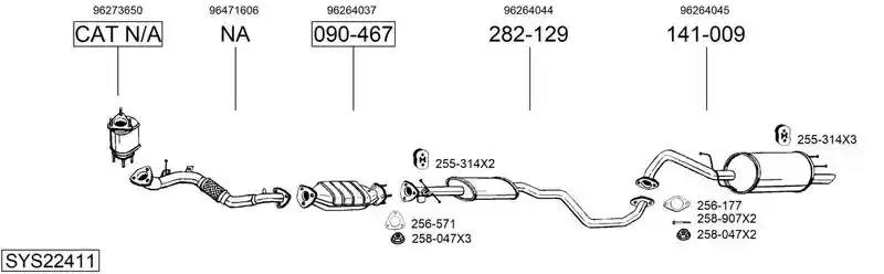 BOSAL SYS22411