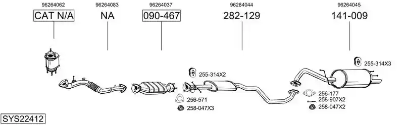 BOSAL SYS22412