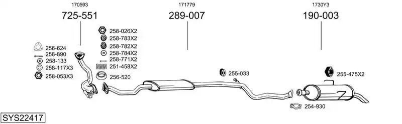 BOSAL SYS22417