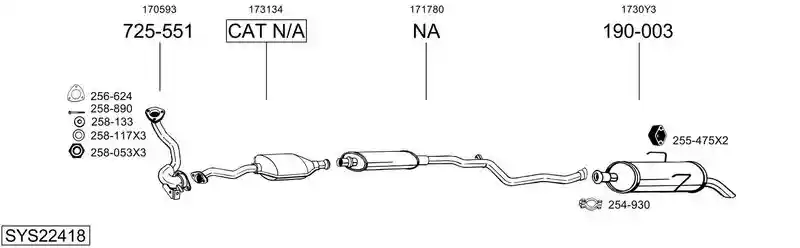 BOSAL SYS22418