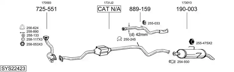 BOSAL SYS22423