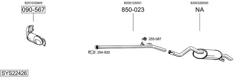 BOSAL SYS22426
