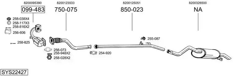 BOSAL SYS22427