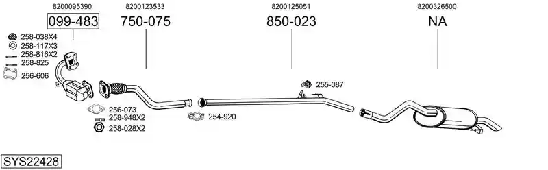 BOSAL SYS22428