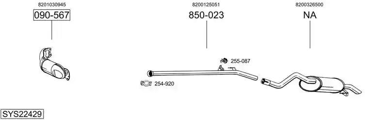 BOSAL SYS22429