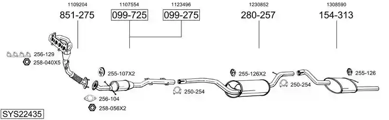 BOSAL SYS22435